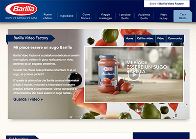 Barilla Video Factory: il primo video crowdsourcing di Userfarm per i Sughi Barilla