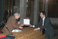 Massimo Giuliano premiato con la taga d'argento al XXII premio Sulmano di giornalismo, televisione e cultura