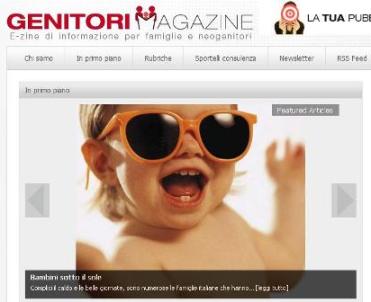 GenitoriMagazine, la nuova e-zine di informazione per famiglie e neogenitori